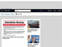 Tablet Screenshot of newcanaannewsonline.com